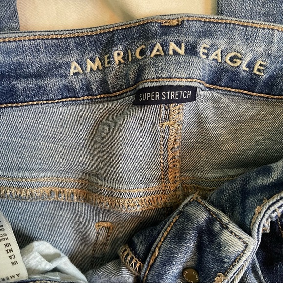 American Eagle high rise jegging cropped jeans size 8 - Picture 4 of 6